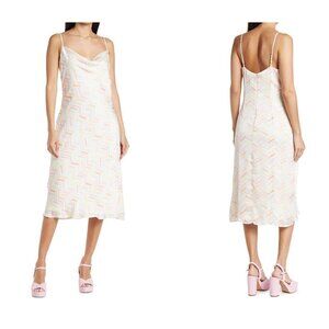 NWT BCBGENERATION Size 10 Stripe Print Slip Chevron Dress MSRP $118